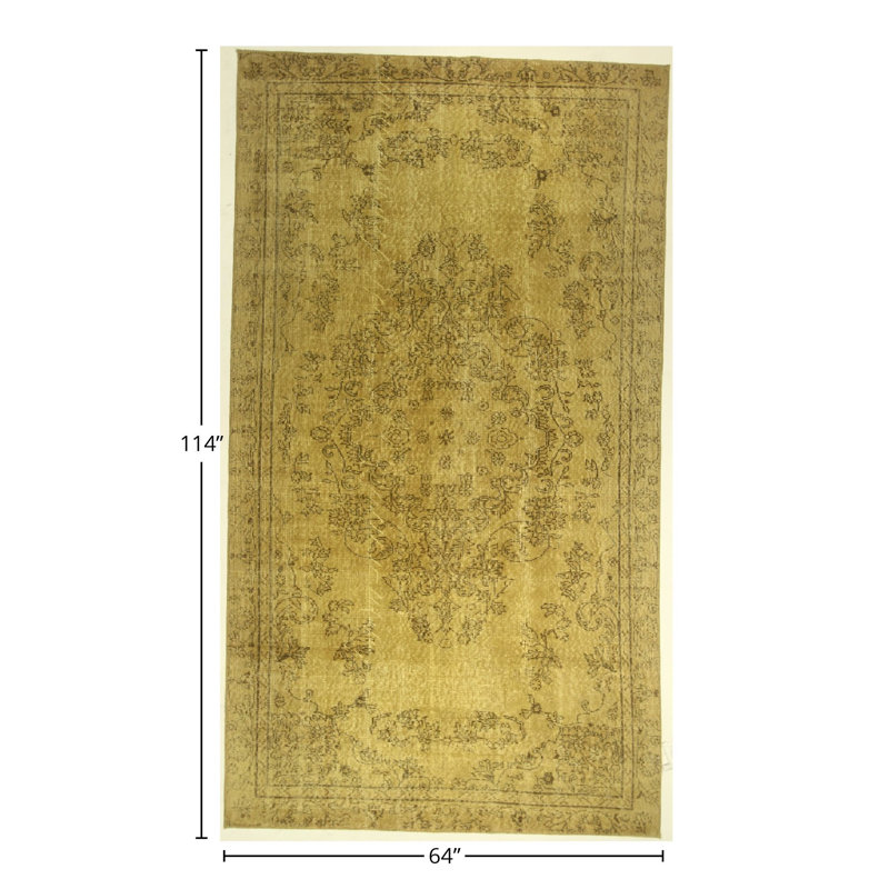 Handmade Cotton and Wool Oriental Area Rug