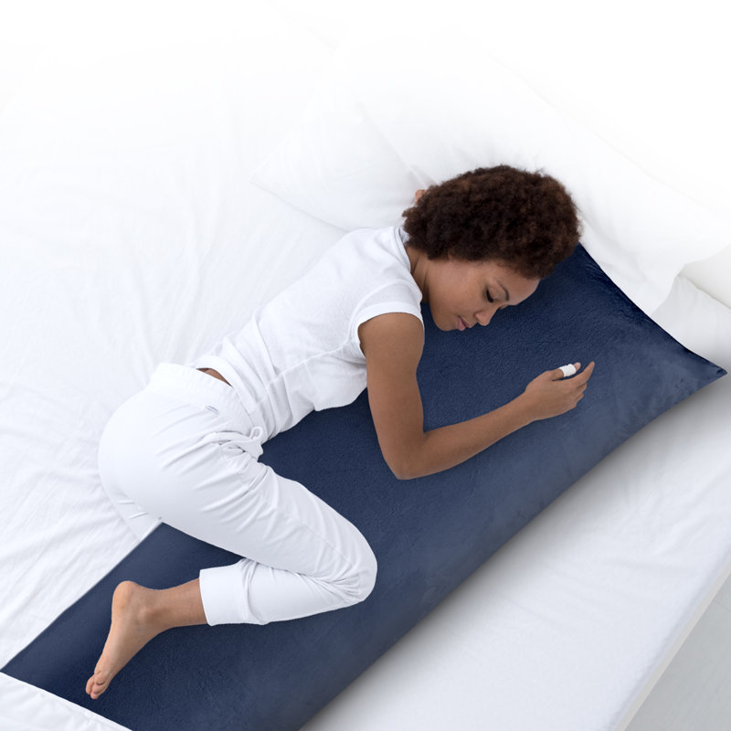 Reversible Throw Pillow, Navy
