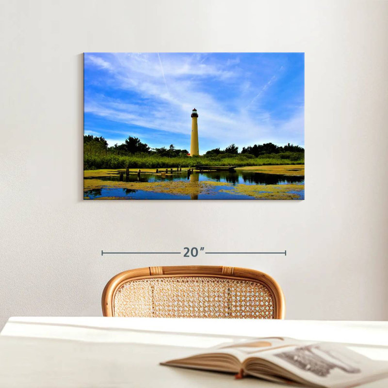Lilie Tropical Cape May Lighthouse, 16" H x 24" W