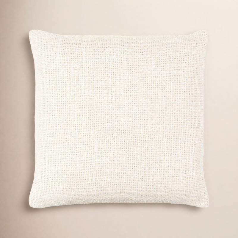 Mansi Ronnie Linen Blend Throw Square Pillow, 20" x 20", Down
