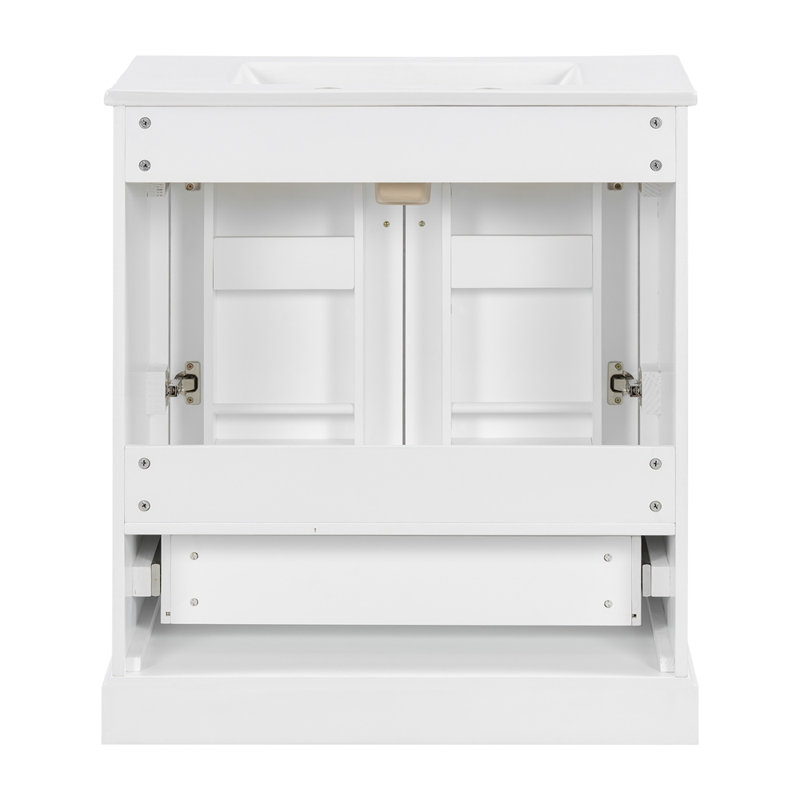 Meuble-lavabo 30 po avec lavabo, Blanc