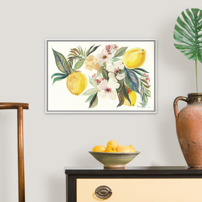 " Citrus Summer I Canvas Wall Art " by Kristy Rice Painting Print