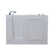 Santa Fe 52.75'' x 26.4'' Walk-in Fiberglass Bathtub with Faucet