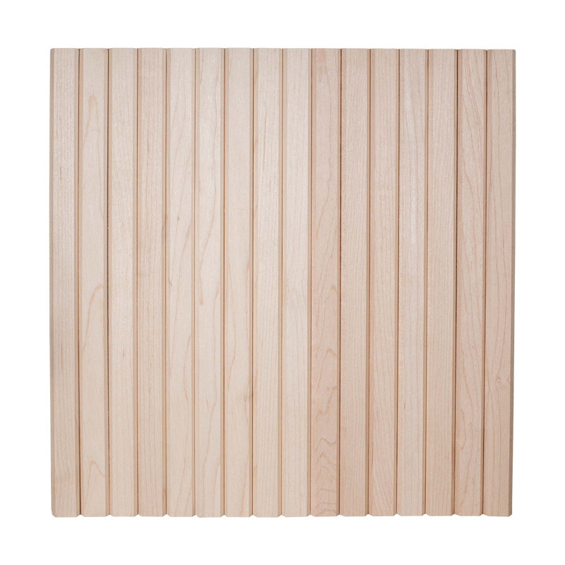 Panneaux muraux décoratifs Tambour flexibles 3/ 3/ po po x 1 pi x 8 pi à équerre carrée en bois non fini 3/4 po, Maple