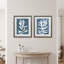 " Indigo Leaves I " 2 - Pieces