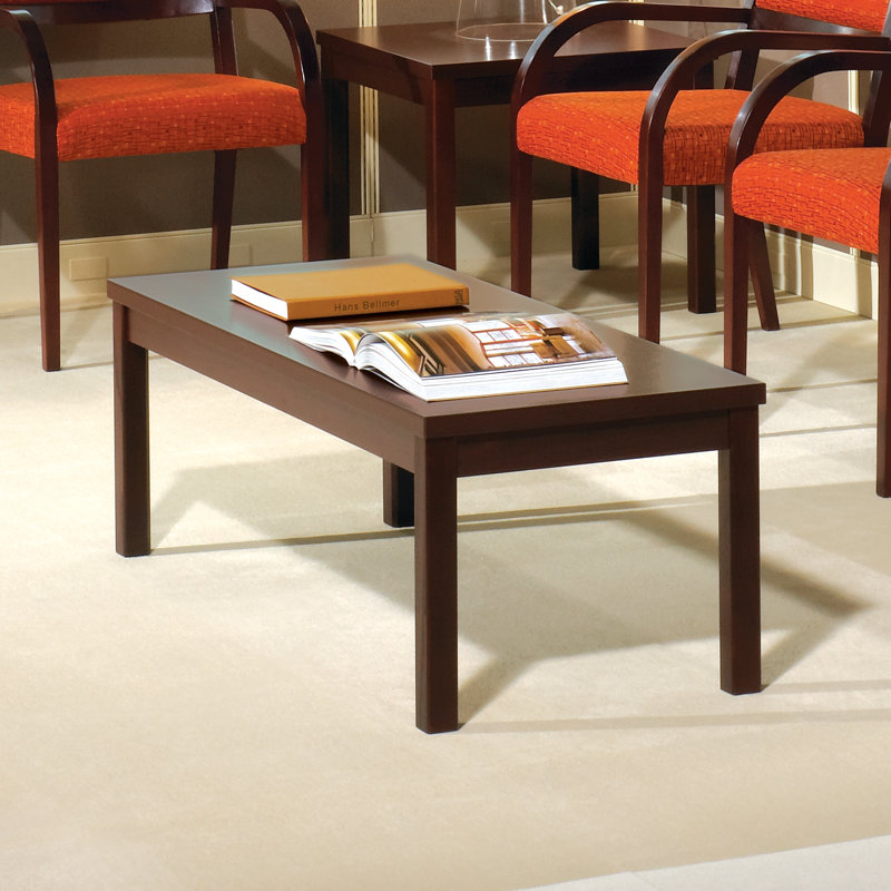 Table basse à 4 pieds, Acajou
