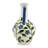 7.1x7.1x12.8" Floral Amphora Ceramic Vase