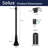 Solus 6ft. Surface Mount Lamp Post with Convenience Outlet, Dusk-to-Dawn Sensor, and Decorative Base Cover
