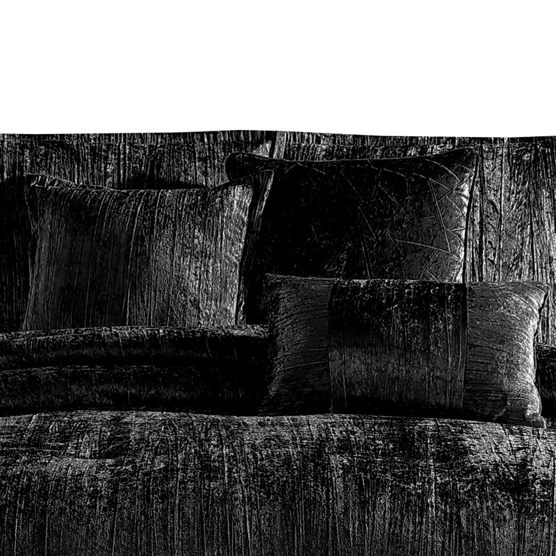 Riverbrook Home Turin Rosé, Noir, Édredon de très grande taille et 6 pièces suppl