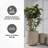 Kante Round Concrete Planters, Outdoor Indoor Pots Containers with Drainage Holes Set-1343578183