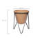 Terracotta Pot with Metal Stand (Pot with Stand)
