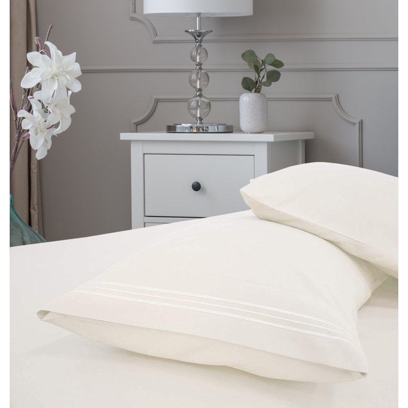 Greeny Green Luxury Bamboo Rayon Sheet, Queen Sheet Set + 1 Fitted Sheet + 2 Pillowcases, Ivory