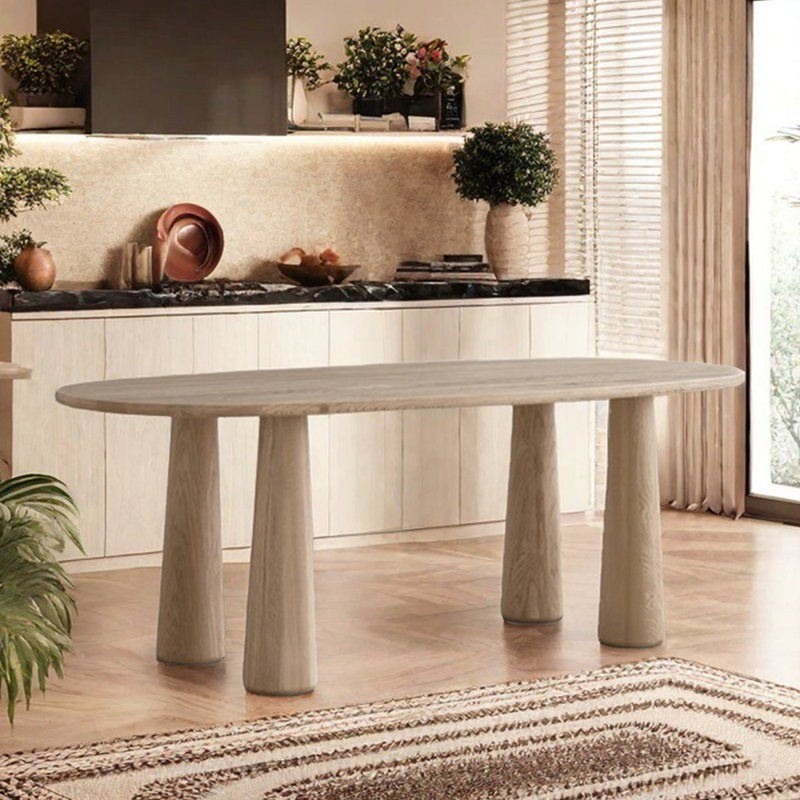 Table à manger Butter Wind Log Modern Home, H 29,53 po x L 94,49 po x l 35,43 po