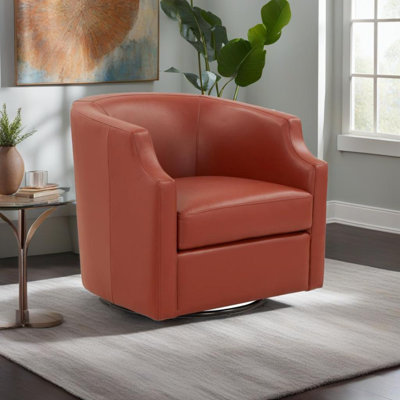Chaise d'appoint Mid-Century de style moderne avec cadre en bois d'hévéa massif brun et coussin d'assise confortable en chenille beige