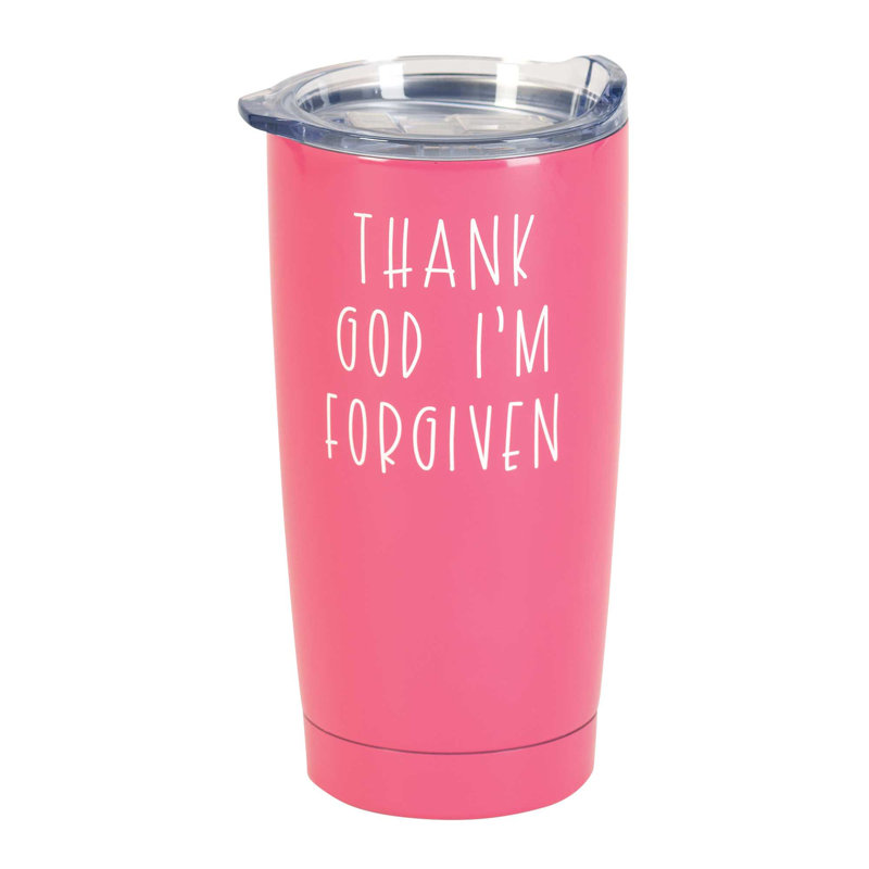 Gobelet de voyage en acier inoxydable à double paroi 20 oz Thank God