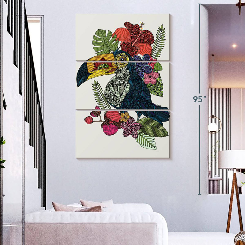 Brampt Tucan, 74" H x 48" W