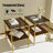 2-piece Modern End Tables Rectangle Side Table with Tempered Glass Top & MDF Storage Shelf, Living Room Accent Tables-1889556390-1889556394