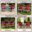 Coussin de chaise d'extérieur - Coussins de chaise d'extérieur à haut dossier 45 po x 21,5 po x 3 po pour meubles de patio et chaises berçantes, Adirondack ou de salle à manger - Coussins en tissu résistant à la moisissure et aux rayons UV avec attaches par Lavish Home (rouge)-599704169-751191961