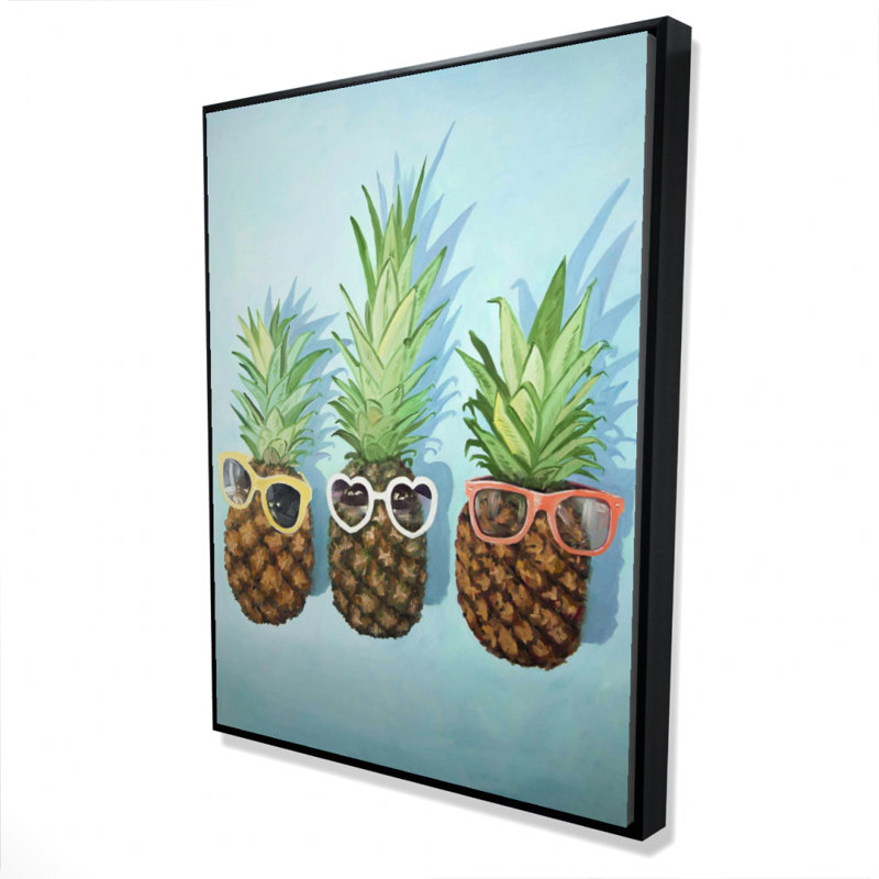 Summer Pineapples Print On Canvas