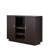 Finish Wine Cabinet - Rectangular Server With Shelves And Stemware Rack Serve Store Your