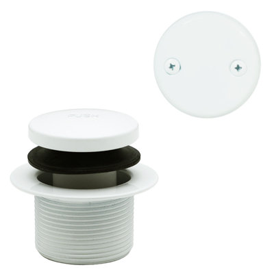 Ensemble de garniture de bonde de baignoire 1-1 / 2 "Tip-Toe avec trop-plein à deux trous