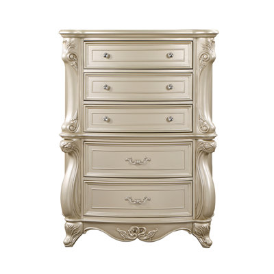 Monique 5-Drawer Solid Wood Chest