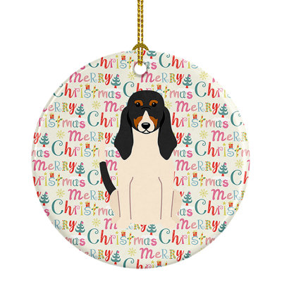 Ornement suspendu Merry Christmas Hound