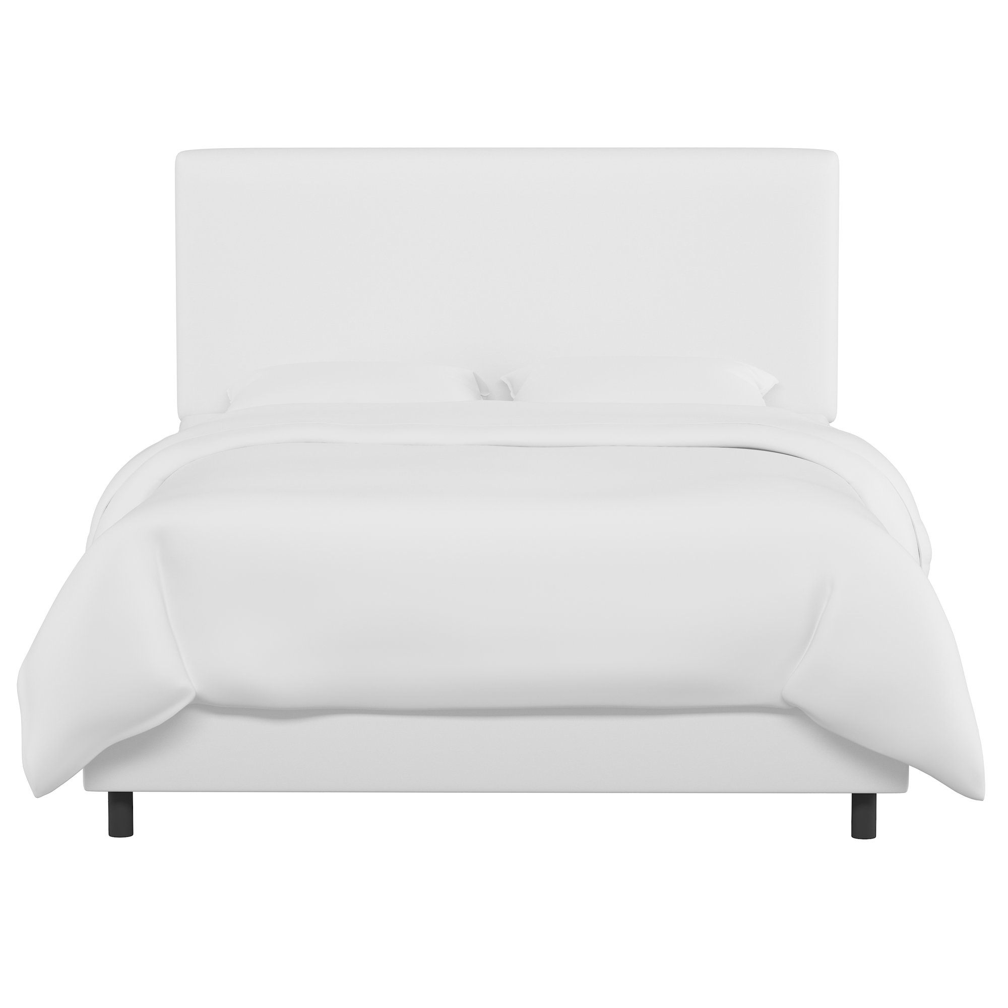 Eisley Upholstered Bed, White Performance Twill, Full