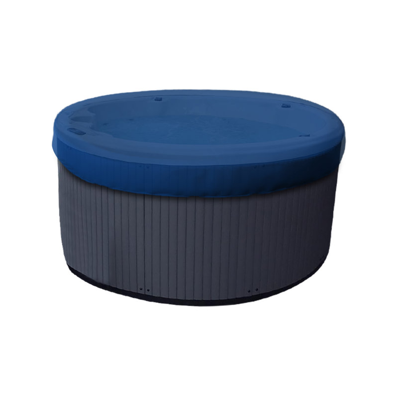HeavyDuty Multipurpose Outdoor Round Hot Tub Cover,UV Resistant & Waterproof Spa Cover Protector, Blue