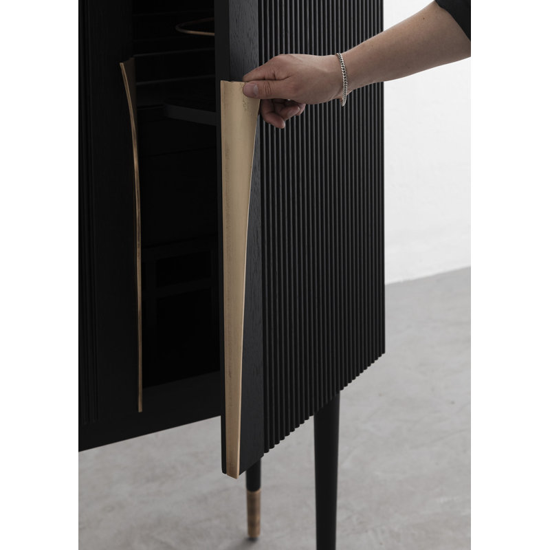 Perfidia Solid Wood Bar Cabinet