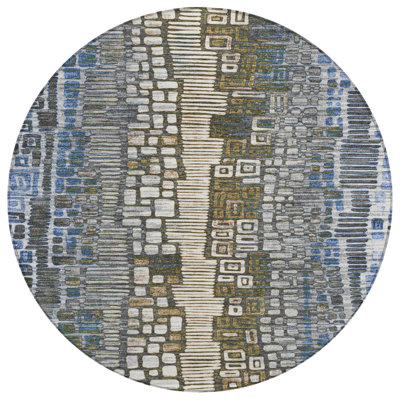 Machine Washable Indoor/Outdoor Jenning ACN2268 Geometric Rug