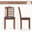 Ensemble de 2 chaises de salle à manger, chaises de cuisine rembourrées en similicuir, chaises d'appoint Mid-Century sans accoudoirs