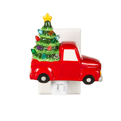 Truck with Christmas Tree Nightlight