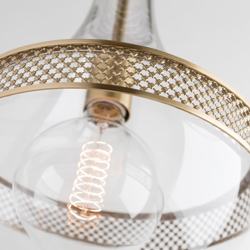 Hagen 1 - Light Pendant, 29.25" H x 14" W x 14" D, Aged Brass