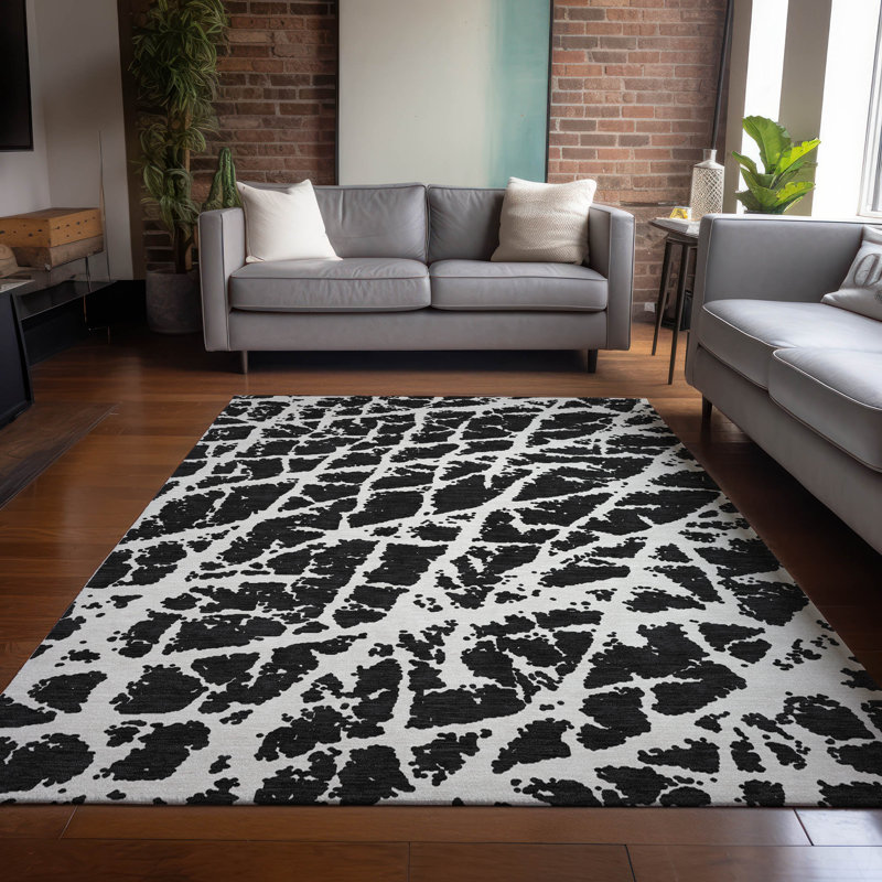 Kyrie Abstract Indoor / Outdoor Rug, Rectangle 2'6" x 3'10"