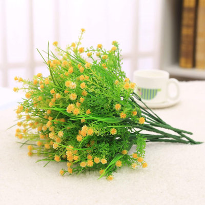 Artificial Flowers Baby Breath Fake Flowers UV Resistant Greenery Shrubs Hanging Plants
