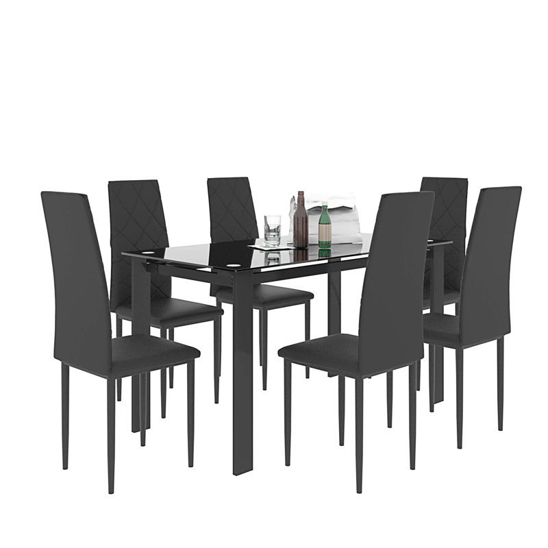 Ensemble de table, salle à manger et chaise Fontenoy 7 pièces