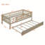 Lit de jour en bois avec couchette et garde-corps-88088755-88088754
