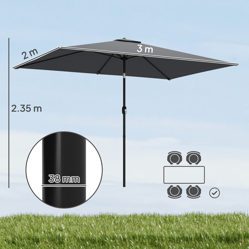 292cm Market Parasol