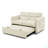 Loveseats Sofa Bed With Pull-Out Bed,Adjsutable Back And Two Arm Pocket