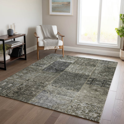 Tapis intérieur / extérieur Meritan avec envers antidérapant