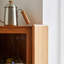 Armoire de coin simple en rotin de verre avec porte