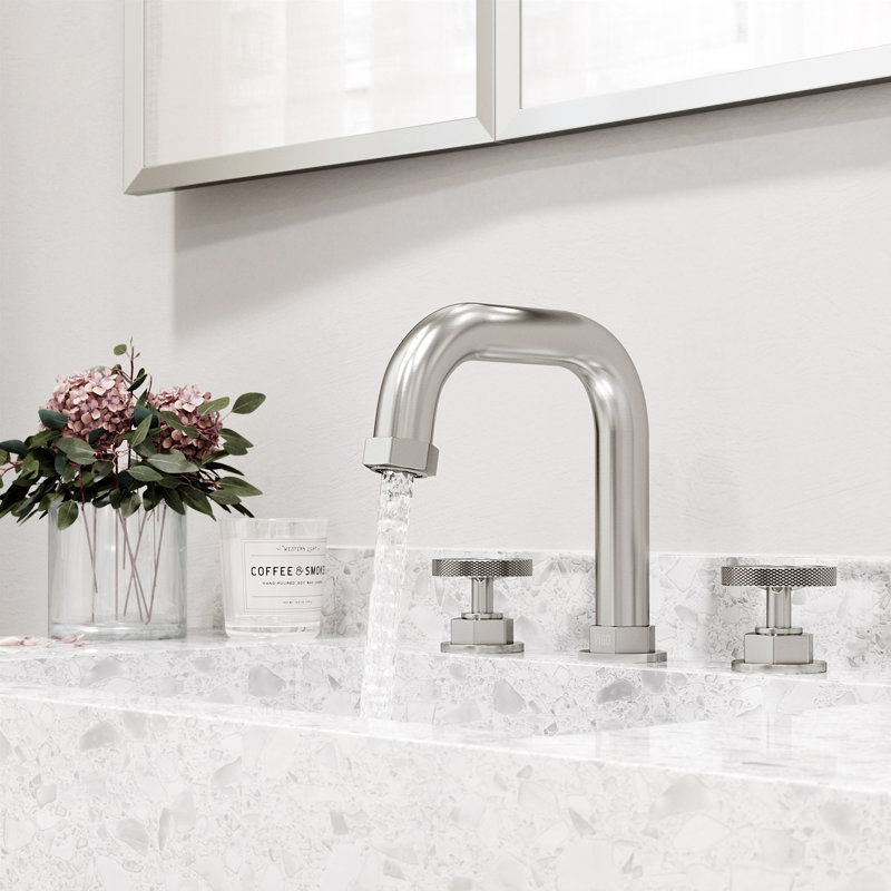 Robinet pour salle de bain à 3 trous Hart, Nickel brossé