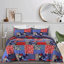 Ensemble de courtepointe réversible 100% coton 3 pièces Patchwork Floral-1840282902-1838769490