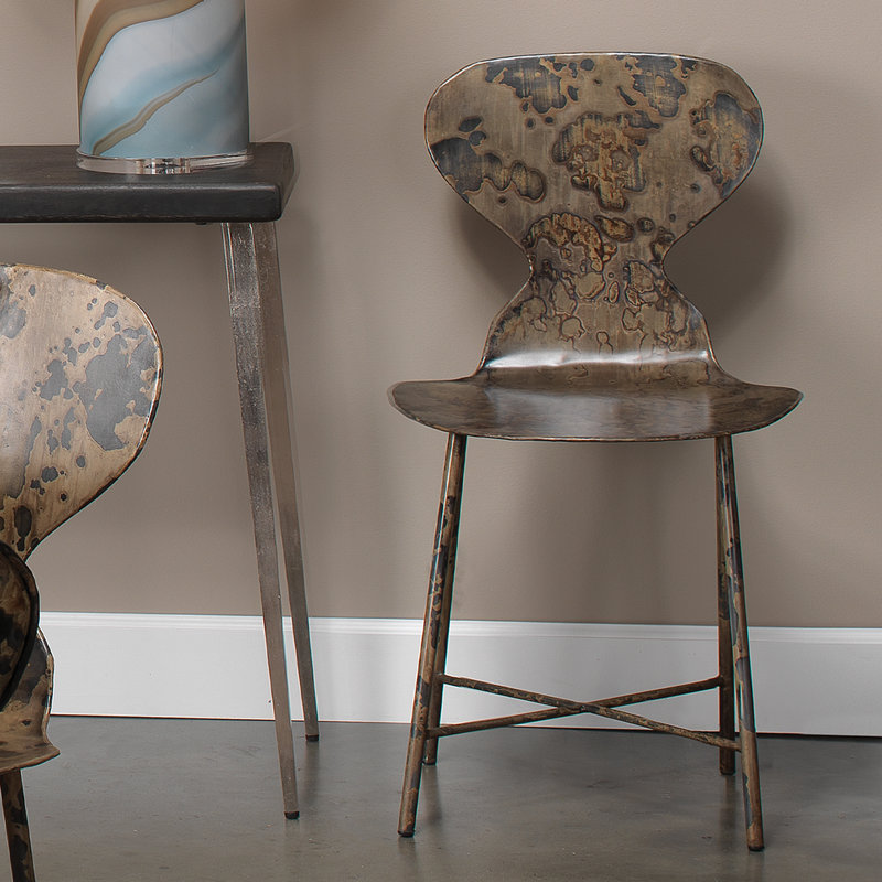 McCallan Acid Washed Metal Dining Chair