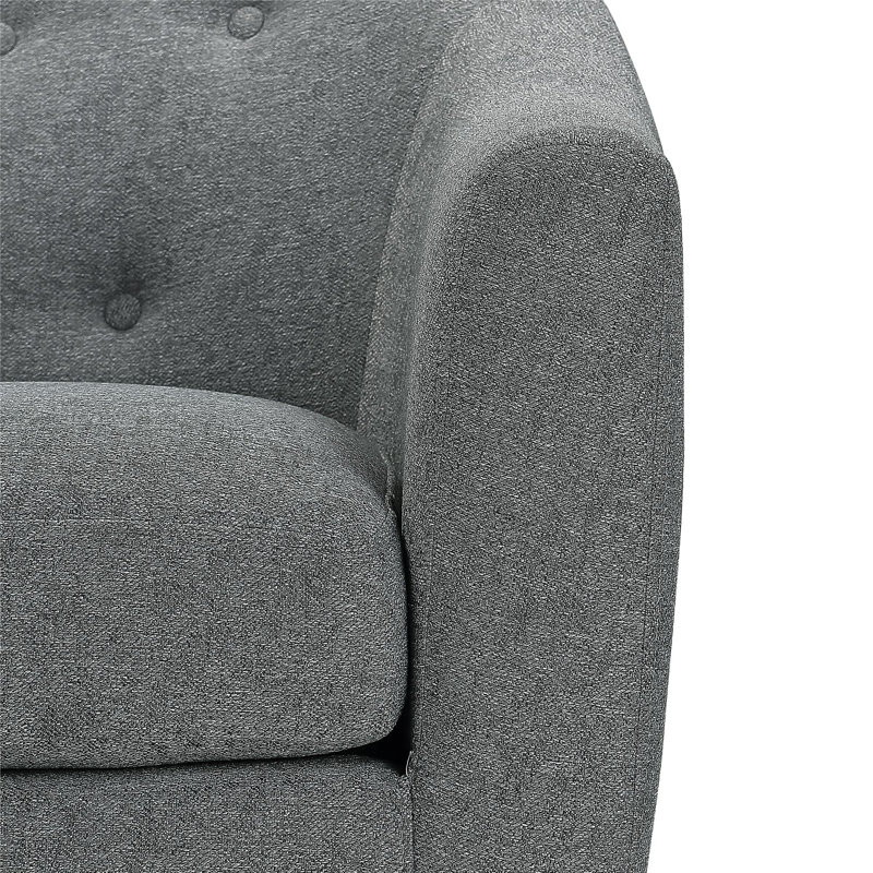 Jacky Upholstered Armchair, Grey 