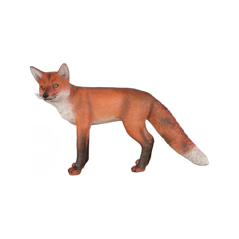 Sculpture de renard roux, gelcoat