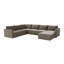 Deirdre Velvet U-Shaped Sectional Reversible-202876029