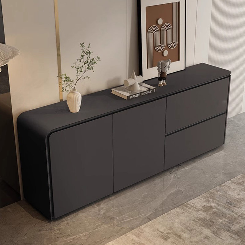 Buffet grande capacité, Noir, H 33,85 po x l 70,86 po x P 15,75 po