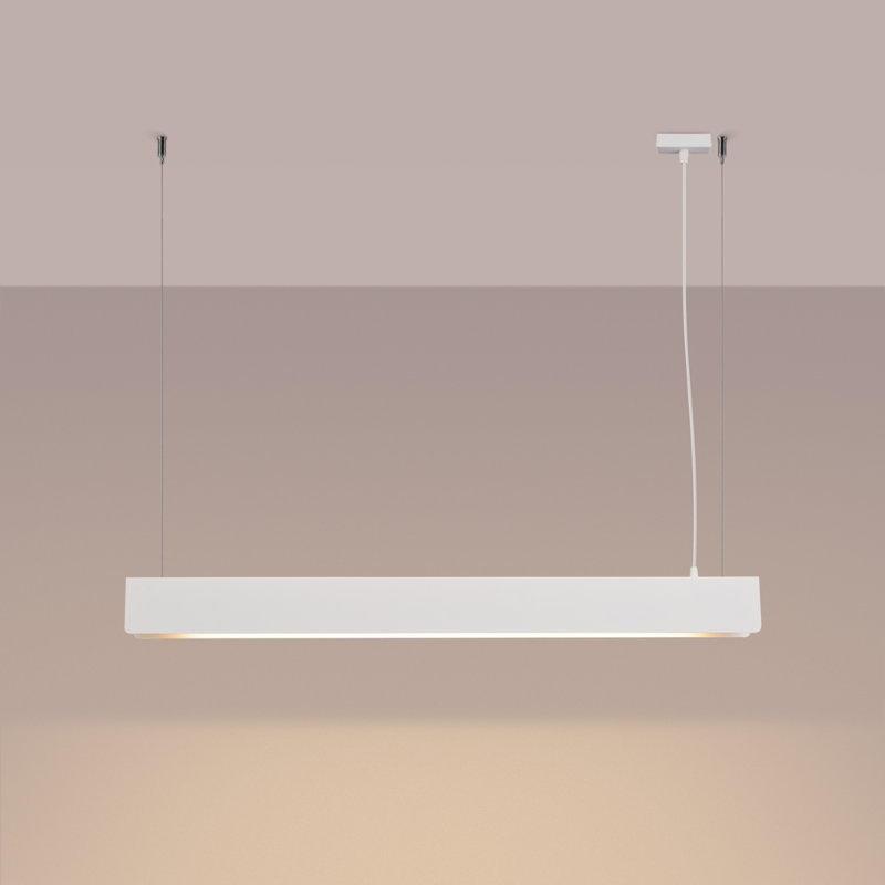 1 - Light Stainless Steel Pendant, White